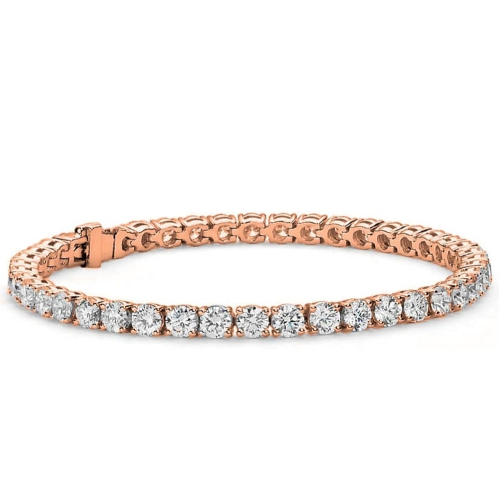 Elegant Rose Gold Tennis Bracelet